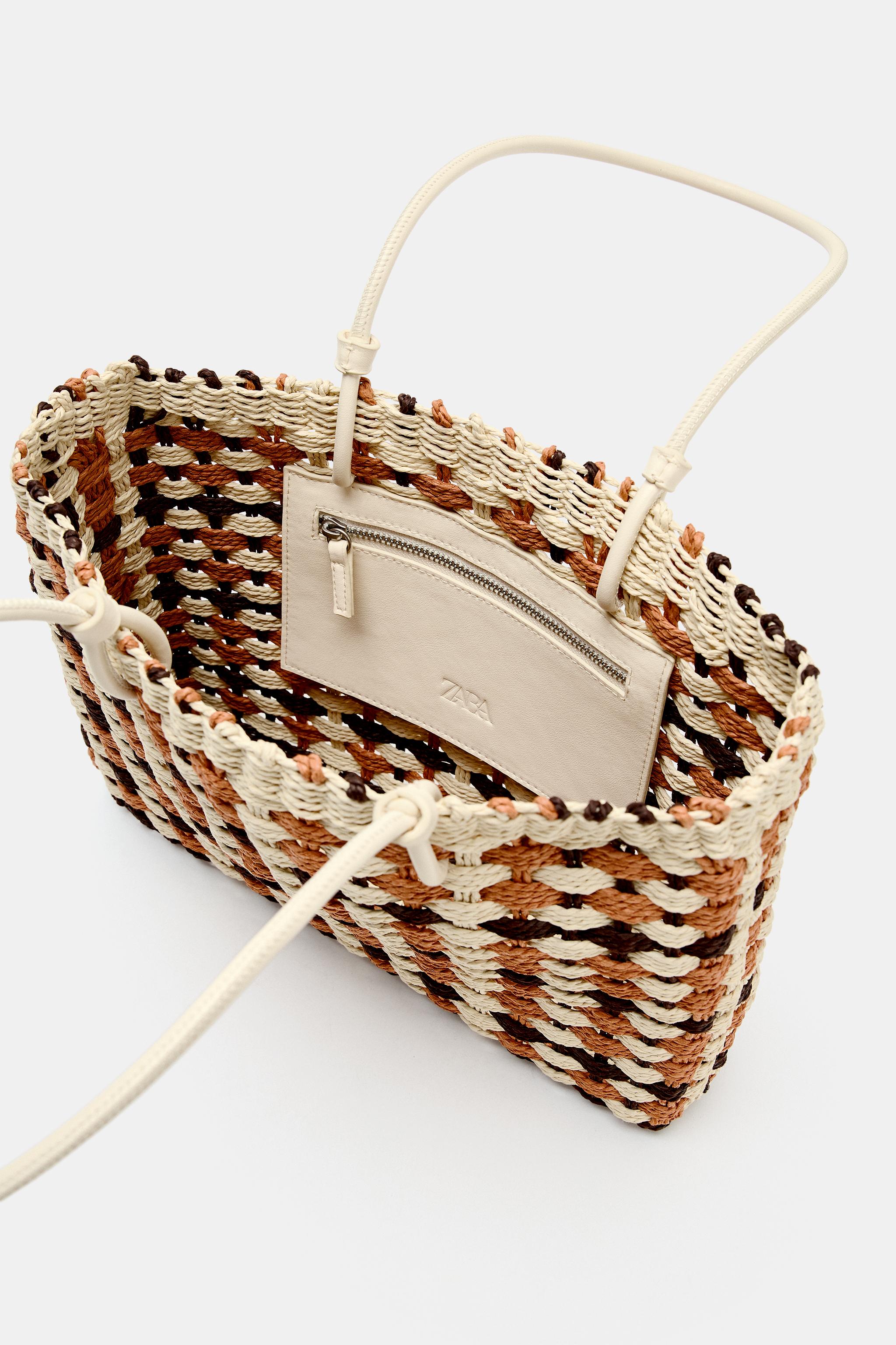 MINI SAC SHOPPER EFFET TRESSÉ